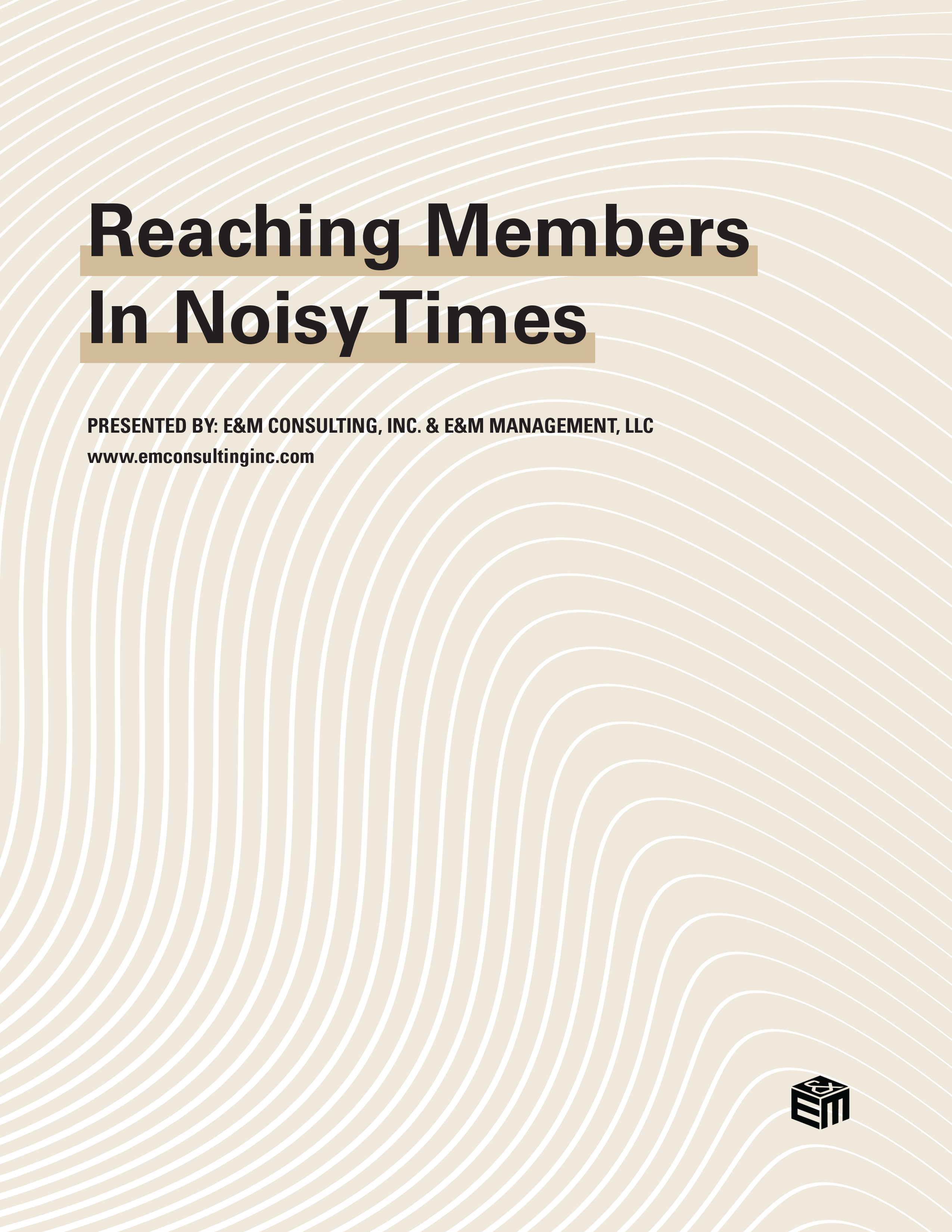 Tan fingerprint pattern for Reaching Members in Noisy Times
